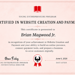 Certified Young Entrepreneur Brian Magwood Jr. June 6, 2026 (2)